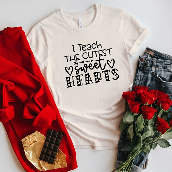 I Teach The Cutest Sweethearts Short Sleeve Tee