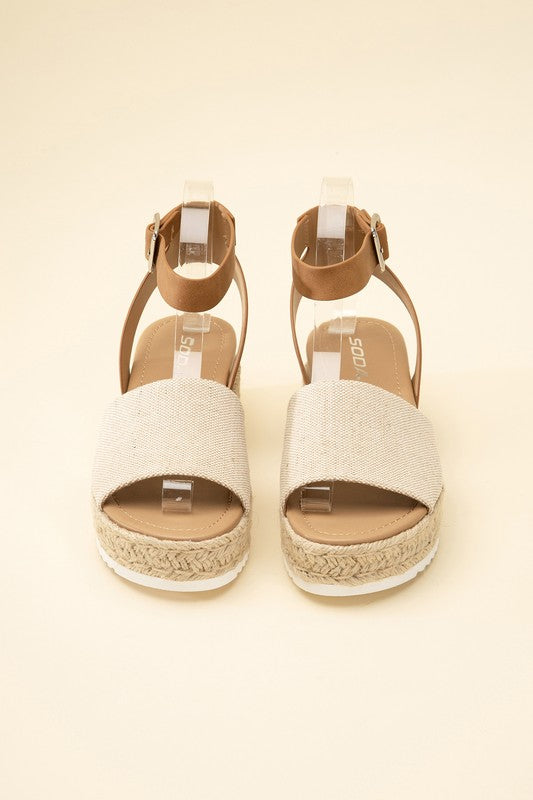 TOPIC-S ESPADRILLE ANKLE STRAP SANDALS