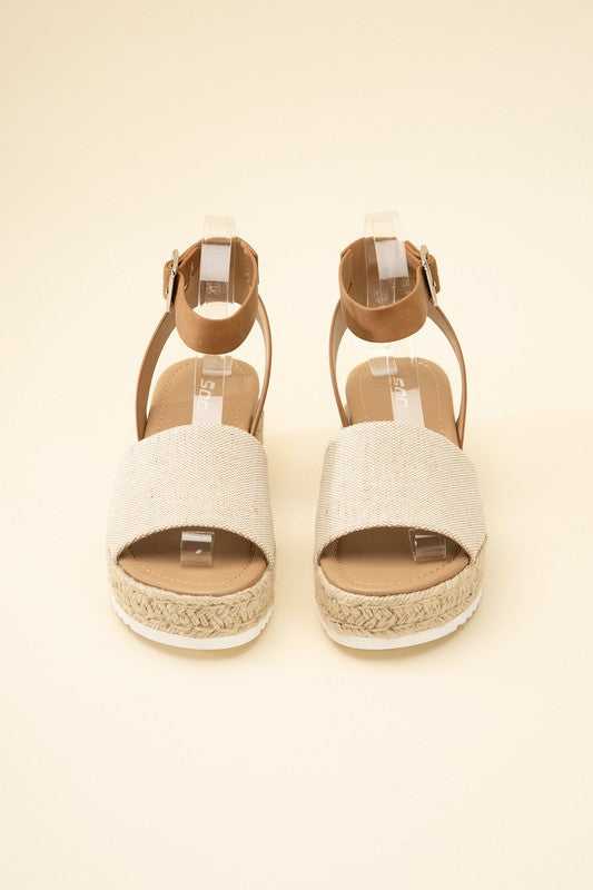 TOPIC-S ESPADRILLE ANKLE STRAP SANDALS