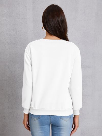 WILD SOUL Round Neck Dropped Shoulder Sweatshirt